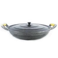 Frigideira Alumínio Fundido Craqueada Alça Madeira Trad - 3