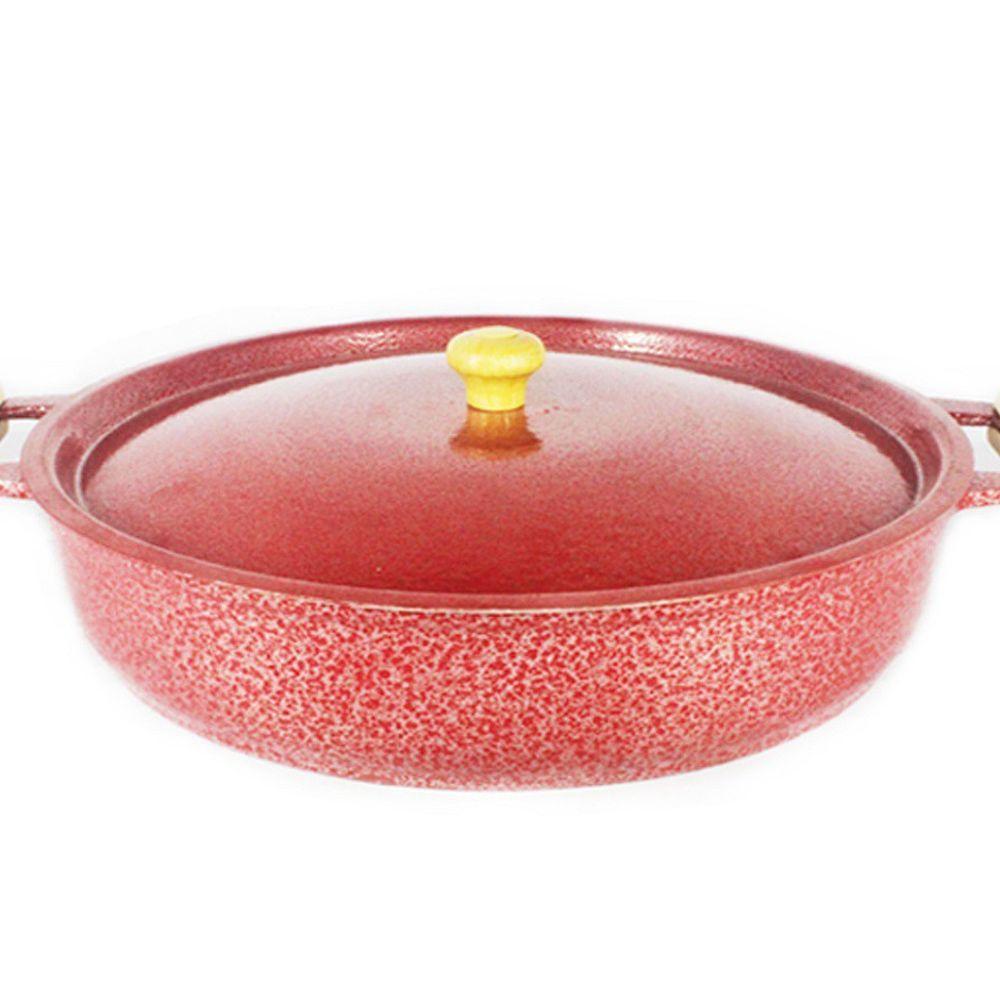 Frigideira Alumínio Fundido Craqueada Alça Meia Lua 40cm - 1