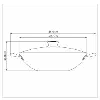 Panela Wok Paris Chumbo 36 Cm 6 L Em Alumínio - 3