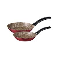 Jogo De Frigideiras Turim Em Alumínio Antiaderente Vermelho 02 Peças - 16cm/20cm - 1