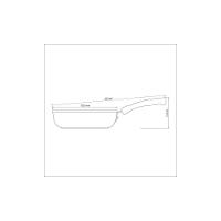 Frigideira Funda Mônaco Induction 24cm 2,7l Alumínio Antiaderente Starflon Preto - 2