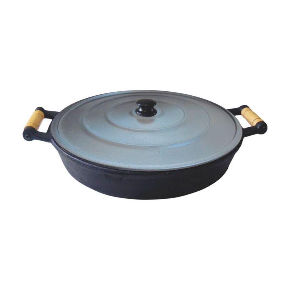 Frigideira de Ferro Fundido com Tampa de Alumínio 4 Litros - 2
