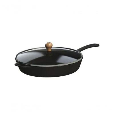 Frigideira Gourmet Cabo Ferro Tampa Vidro Libaneza 20 Cm.