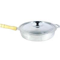 Frigideira Alumínio Fundido Polida Cabo de Madeira 22cm - 1