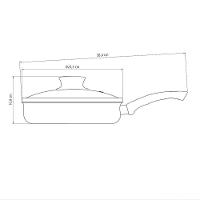 Frigideira Reta Paris 22cm 1,7l Antiaderente Starflon Max Chumbo Com Tampa De Vidro - 4