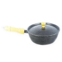 Frigideira Alumínio Fundido Craqueada Cabo De Madeira 28cm - 2