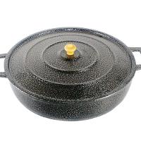 Frigideira Alça de Alumínio Fundido Craqueada Preta 28cm - 1