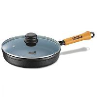 Frigideira De Ferro 25 Cm Diâmetro Cabo De Madeira - 2