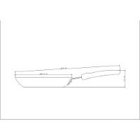 Frigideira Profissional Em Alumínio Antiaderente Externo Lixado Cabo Baquelite 24cm 1,3l - 2