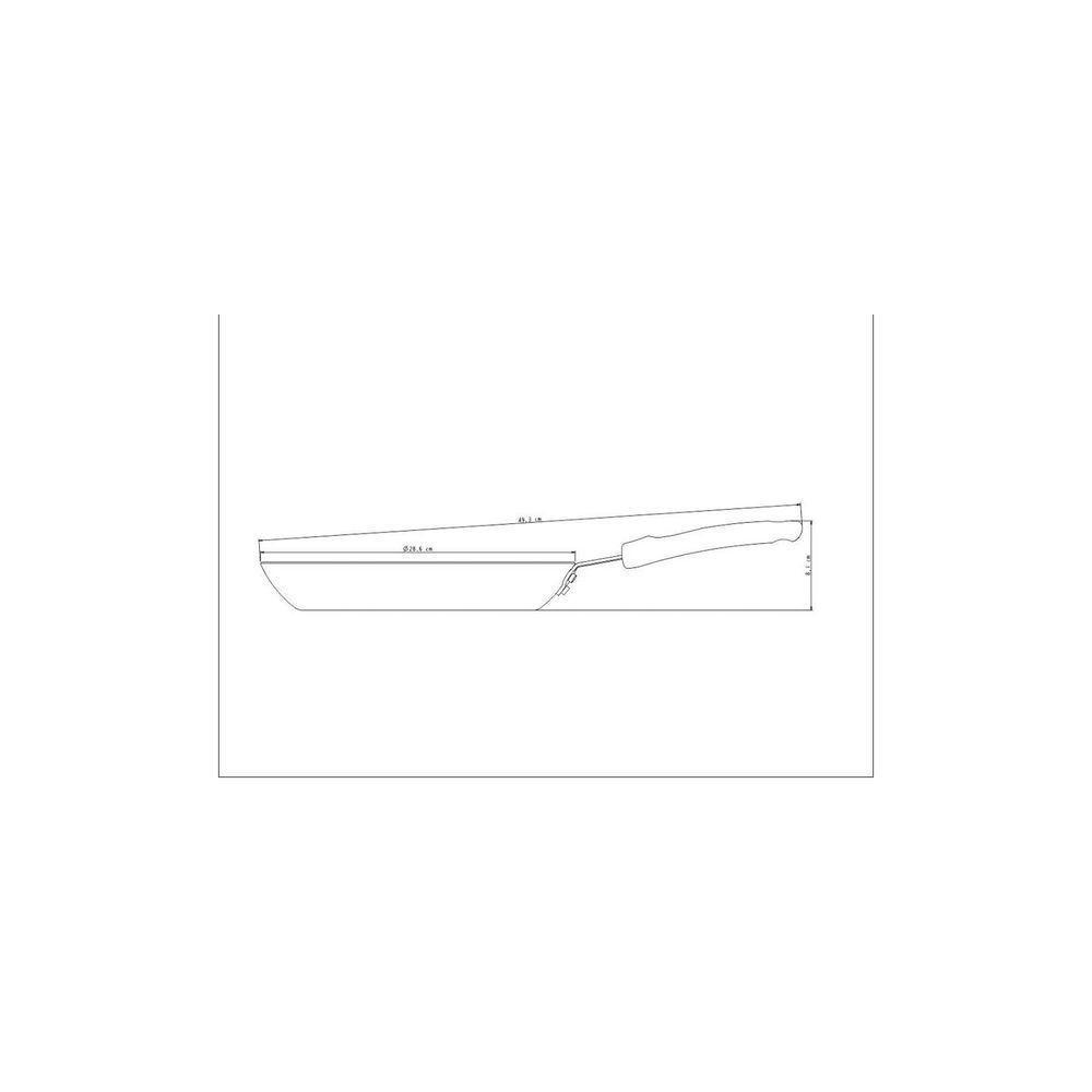 Frigideira Profissional Em Alumínio Antiaderente E Externo Lixado Cabo Baquelite 28cm 2l - 2