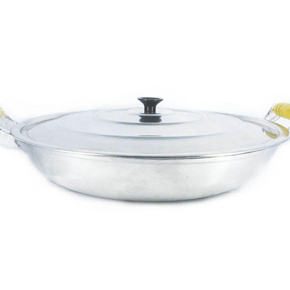 Frigideira Alumínio Fundido Polida Alça Madeira Trad 36cm - 1