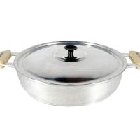 Frigideira Panela Alumínio Fundido Polida Alça Meia Lua 45cm - 1