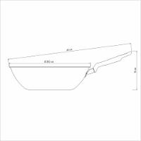 Wok Loreto Em Alumínio Com Revestimento Interno E Externo Antiaderente Starflon Max Grafi - 4
