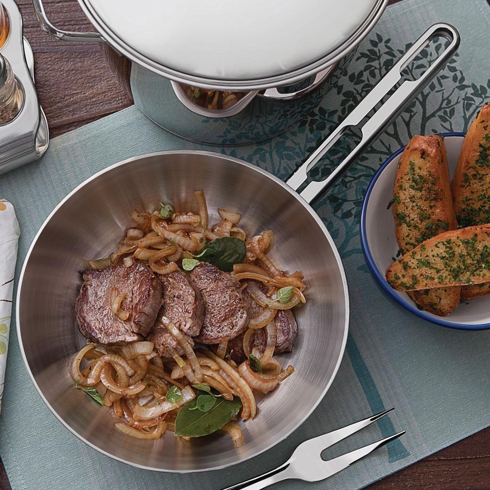 Frigideira Allegra Aço Inox Fundo Triplo Fogões De Indução 24 Cm 2,1l - Tramontina 62666241 - 2