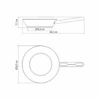 Frigideira Allegra Aço Inox Fundo Triplo Fogões De Indução 24 Cm 2,1l - Tramontina 62666241