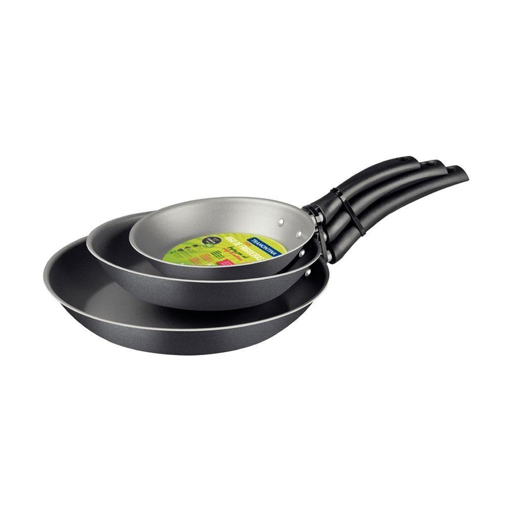 Jogo De Frigideiras Turim Em Alumínio Antiaderente Starflon Chumbo 3 Pç - Tramontina - 7