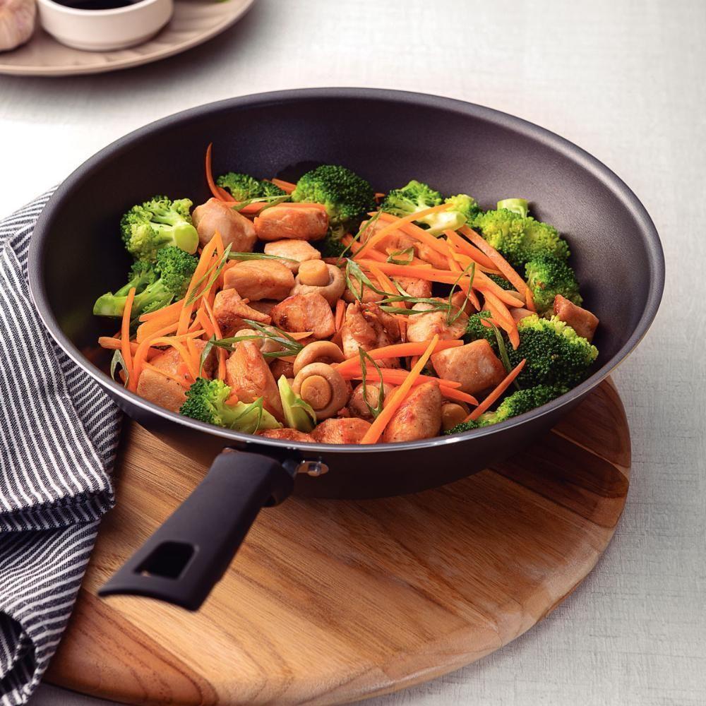Panela Wok Loreto Em Alumínio Antiaderente Starflon Grafite 28 Cm 3,6 L - Tramontina 20395028 - 3