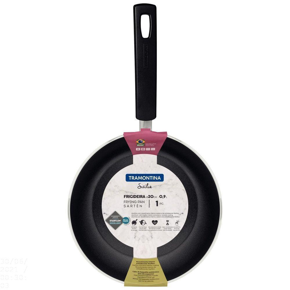 Frigideira Sicília Em Alumínio Antiaderente Starflon Excellent Avelã 20 Cm 0,95 L - 4