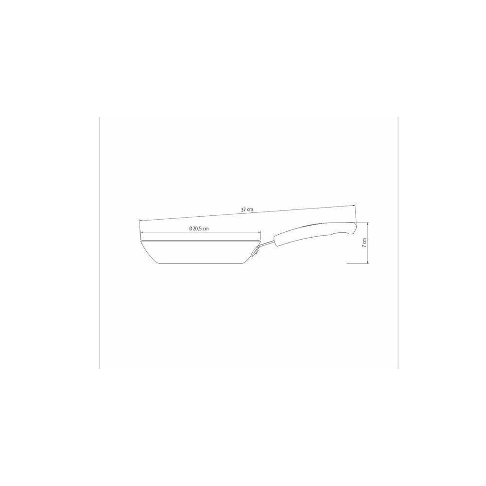 Frigideira Sicília Em Alumínio Antiaderente Starflon Excellent Avelã 20 Cm 0,95 L - 10