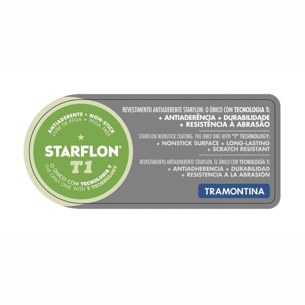 Panela Wok Alumínio 36cm Paris Vermelho - Tramontina - 5