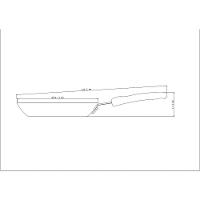 Frigideira Profissional Em Alumínio Com Interno Cerâmico E Externo Lixado 24cm 1,3l - 4