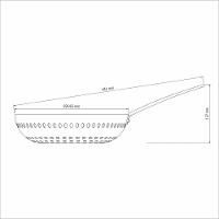Grelha Wok Furada Tramontina Churrasco Em Alumínio Anodizado Com Cabo 26 Cm Tramontina
