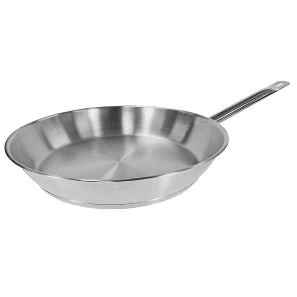 Frigideira E Cabo Aço Inox Chapa 2mm Fritura 1500ml 25cm - 1