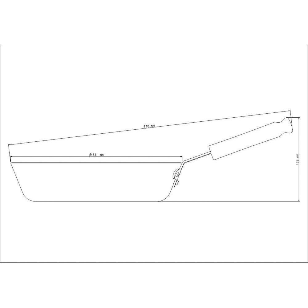 Frigideira Tramontina Profissional Funda 32cm 4,9l Alumínio Antiaderente Starflon Tramontina - 3