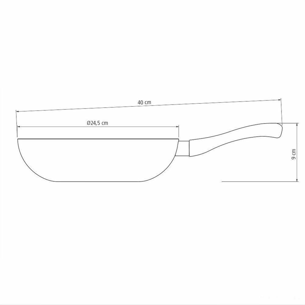 Frigideira Funda Tramontina Paris 24cm 2,2l Com Antiaderente Starflon Max Chumbo Tramontina - 4