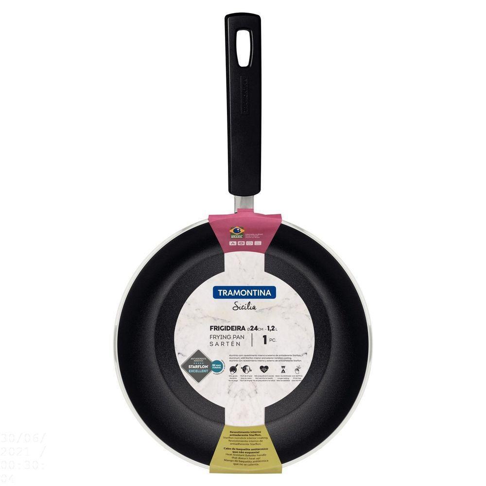 Frigideira Sicília Em Alumínio Antiaderente Starflon Excellent Avelã 24 Cm 1,2 L - 3