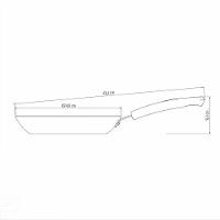 Frigideira Sicília Em Alumínio Antiaderente Starflon Excellent Avelã 24 Cm 1,2 L - 2