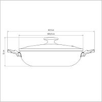 Panela Wok Loreto Alumínio Antiaderente 28cm E Espátula De Silicone Verano Vermelho - Tramontina