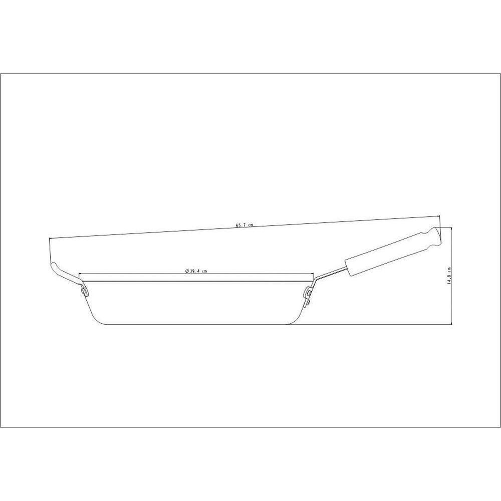 Frigideira Tramontina Profissional Funda 38cm 7,1l Alumínio Antiaderente Starflon Tramontina - 3