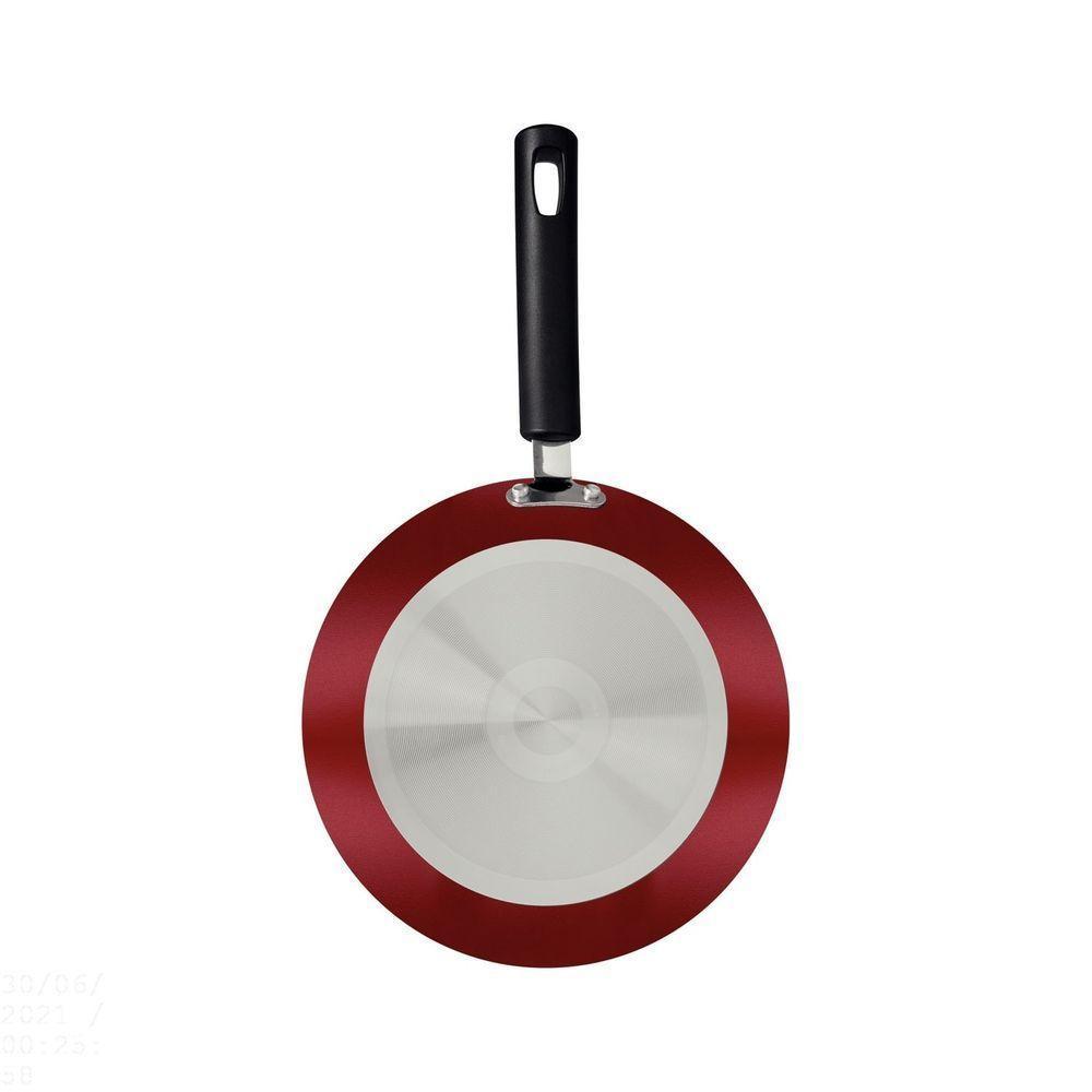 Frigideira Sicília Em Alumínio Antiaderente Starflon Excellent Vermelho 24 Cm 1,2 L - 2