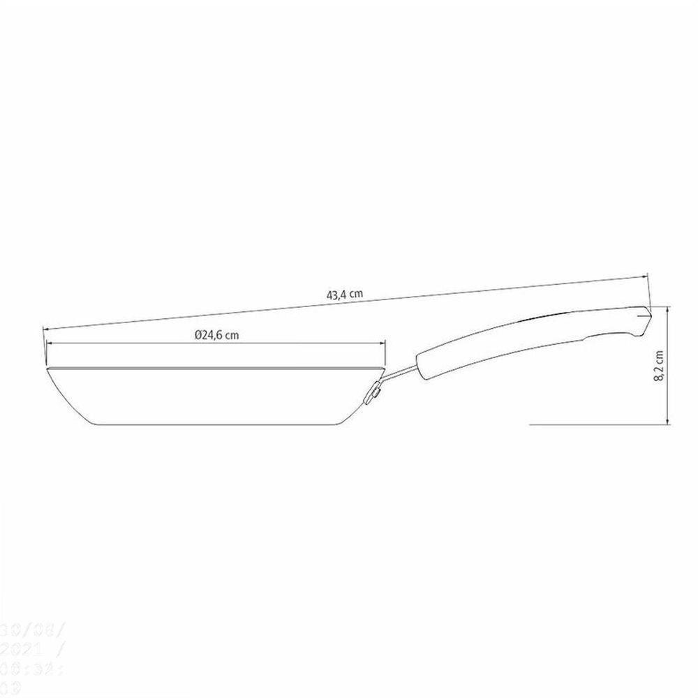 Frigideira Sicília Em Alumínio Antiaderente Starflon Excellent Vermelho 24 Cm 1,2 L - 6