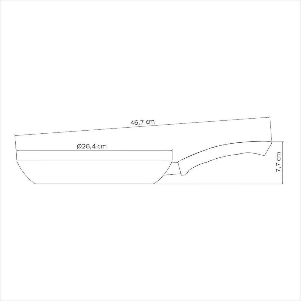 Frigideira Em Alumínio Com Revestimento Interno Cerâmico E Externo Em Silicone Preto 28 C - 4