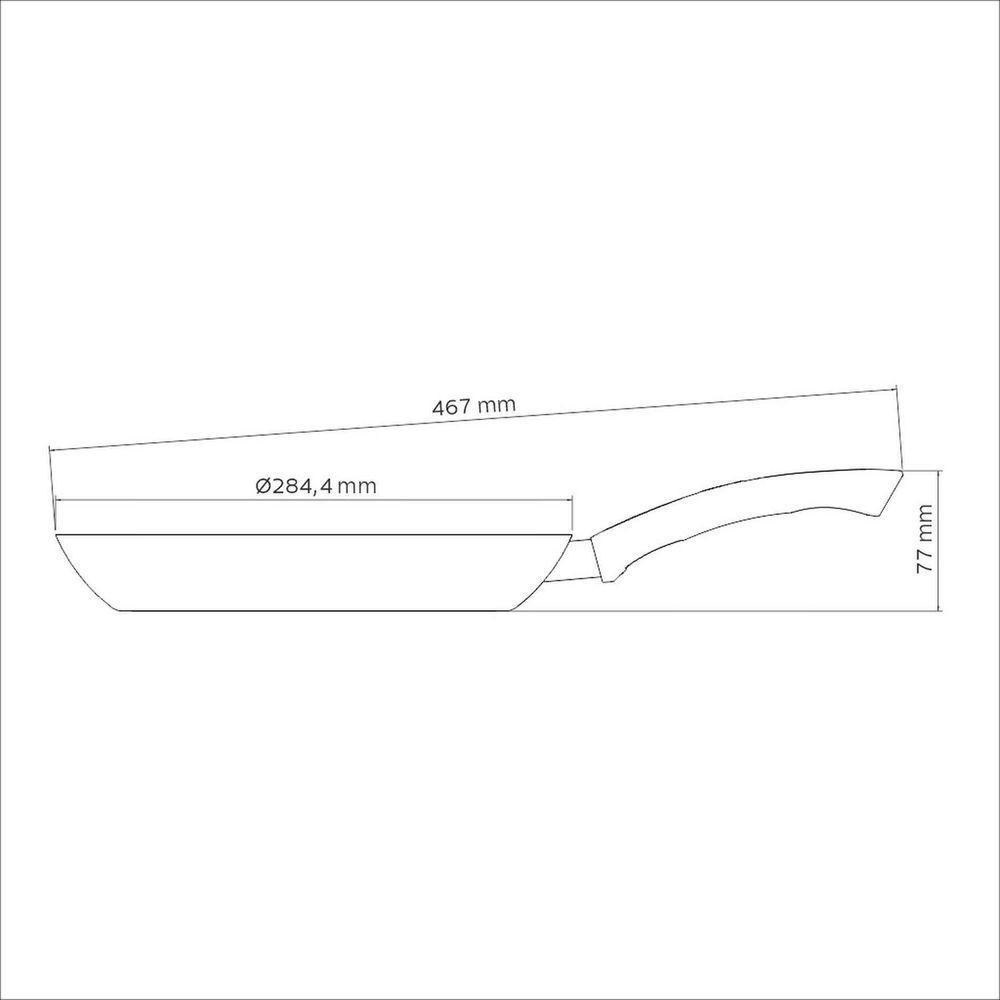 Frigideira Em Alumínio Com Revestimento Interno Cerâmico E Externo Em Silicone Preto 28 C - 7