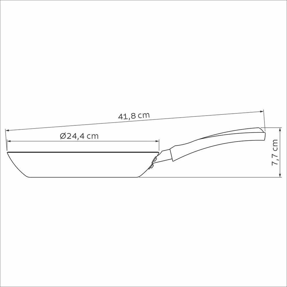 Frigideira Em Alumínio Com Revestimento Interno Em Antiaderente Starflon Max E Externo Si - 3