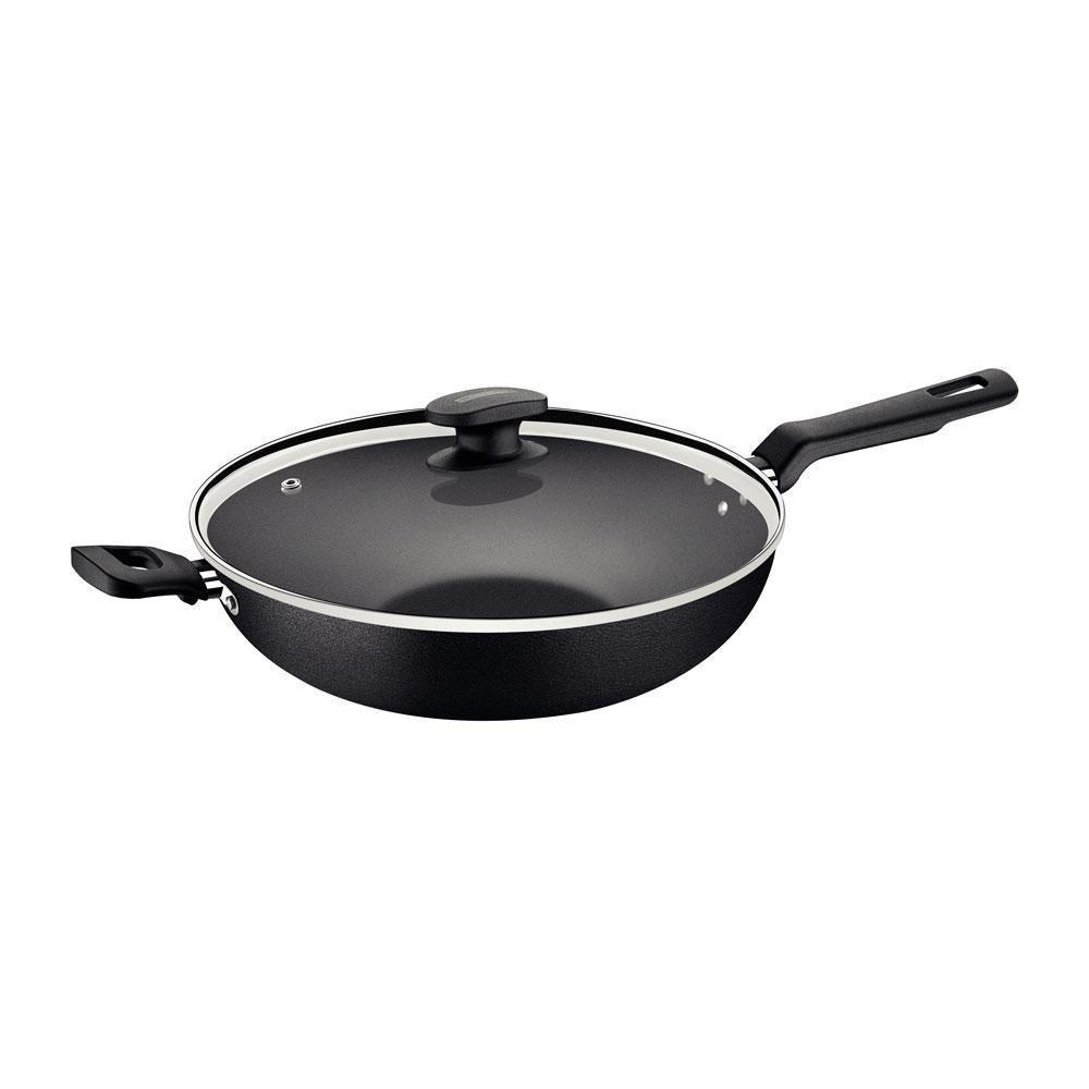 Wok Com Cabo Loreto Alumínio Revestimento Antiaderente 28 Cm 3,3 L Grafite - Tramontina 20394028 - 1