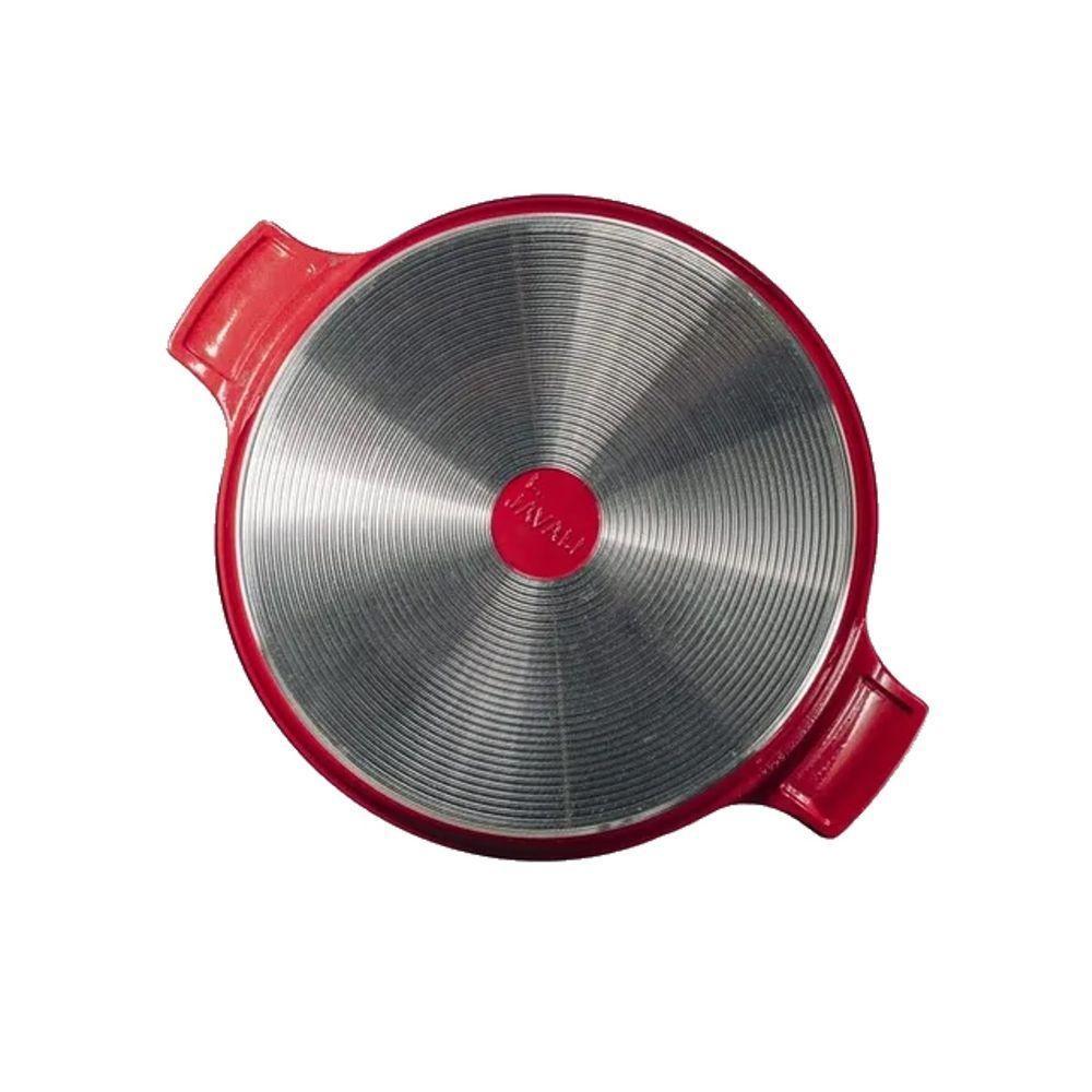 Frigideira Vermelho Alumínio Fundido Usinado Javali Aa 30cm - 2