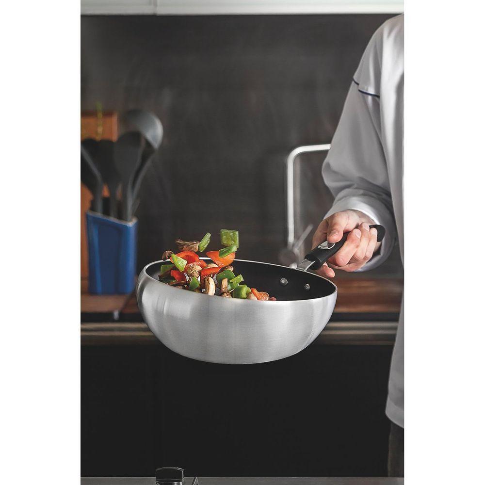 Frigideira Profissional Para Saltear Em Alumínio Antiaderente Externo Lixado 28cm 3,3l - 3