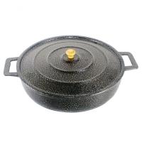 Frigideira Panela Alça De Alumínio Craqueada 28Cm Preto - 1