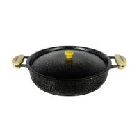 Frigideira Alumínio Craqueada Alça Meia Lua Preta 45cm - 2