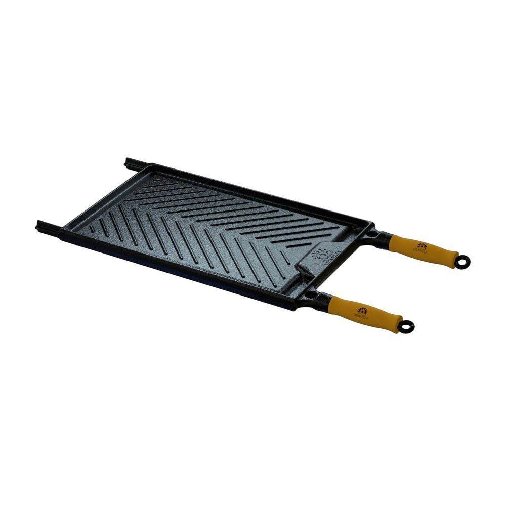 Bifeteira Grelha Dupla Face Argentina Ferro Fundido 50X30Cm - 1