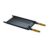 Bifeteira Grelha Dupla Face Argentina Ferro Fundido 50X30Cm - 1