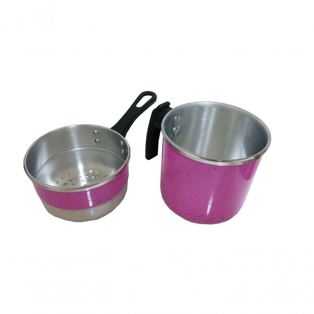 Cuscuzeira Individual Rosa Pig 1,2l Tampa De Vidro Docesar - 2