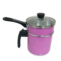 Cuscuzeira Individual Rosa Pig 1,2l Tampa De Vidro Docesar - 1