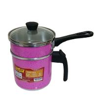 Cuscuzeira Individual Rosa Pig 1,2l Tampa De Vidro Docesar - 3