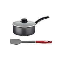 Panela Turim Antiaderente Ptc3 16cm Chumbo E Espátula De Silicone Verano Vermelho - Tramontina - 1