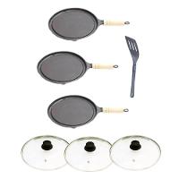 Kit 3 Bifeteiras Antiaderente Redonda Tv 23Cm E Espátula - 1